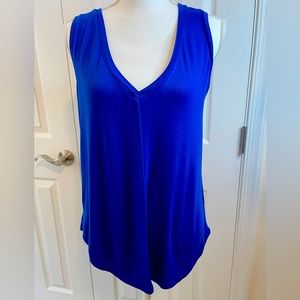 BOBEAU Royal Blue V-Neck Tank Top